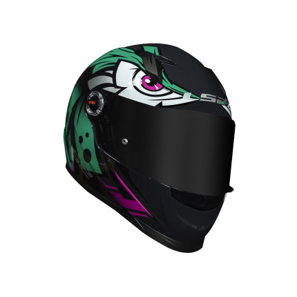 Capacete LS2 Classic FF358 Tribal - Verde