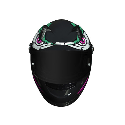 Capacete LS2 Classic FF358 Tribal - Verde