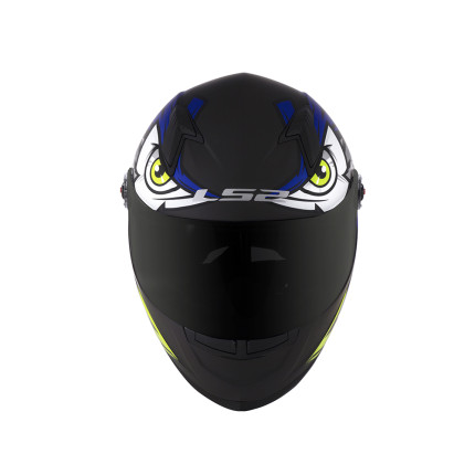 Capacete LS2 Classic FF358 Tribal - Preto Fosco e Azul