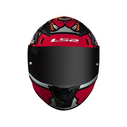 Capacete LS2 FF353 Rapid Khan - Vermelho e Cinza