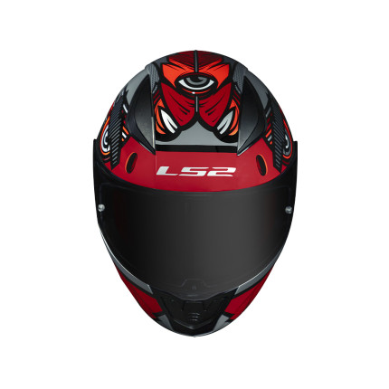 Capacete LS2 FF353 Rapid Khan - Vermelho e Cinza