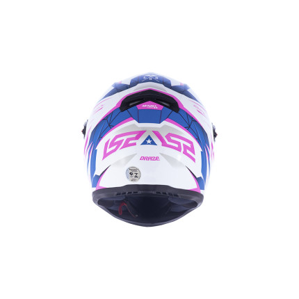 Capacete LS2 Classic FF358 Draze - Branco / Azul / Rosa