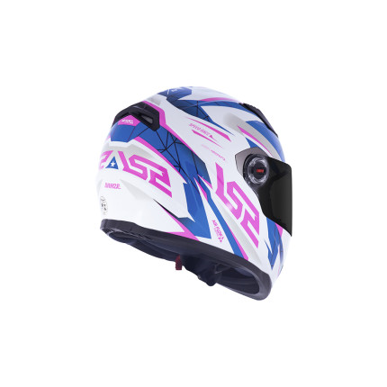 Capacete LS2 Classic FF358 Draze - Branco / Azul / Rosa