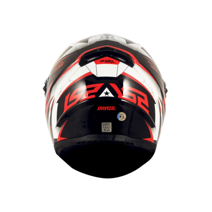 Capacete LS2 Classic FF358 Draze - Preto / Branco / Vermelho