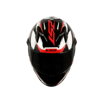 Capacete LS2 Classic FF358 Draze - Preto / Branco / Vermelho
