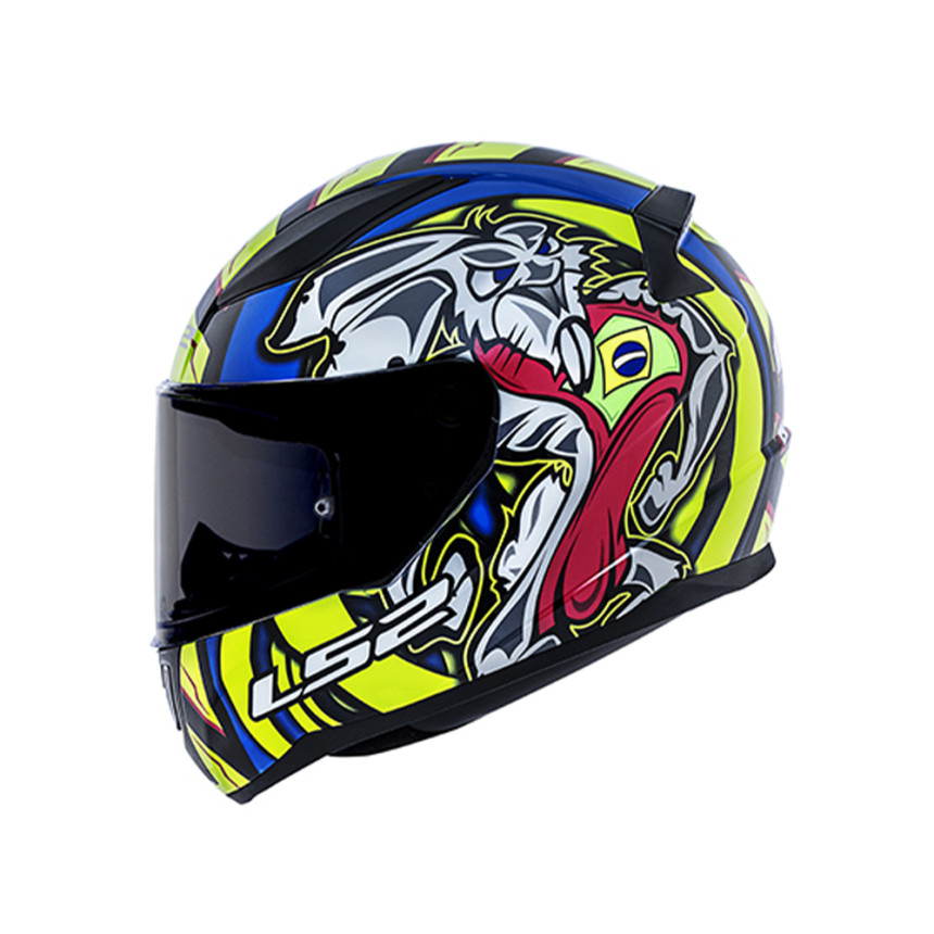 Capacete LS2 FF353 Rapid Alex Barros Réplica - Azul