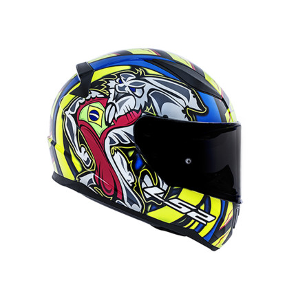 Capacete LS2 FF353 Rapid Alex Barros Réplica - Azul