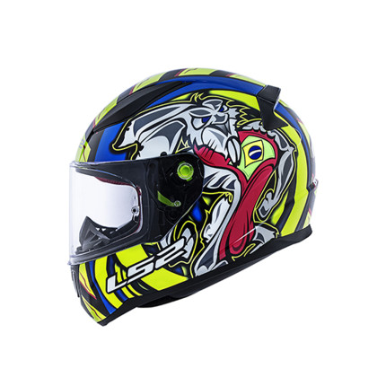 Capacete LS2 FF353 Rapid Alex Barros Réplica - Azul