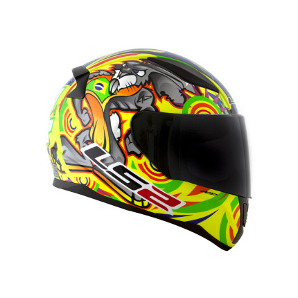 Capacete LS2 FF353 Rapid Alex Barros Réplica - Amarelo