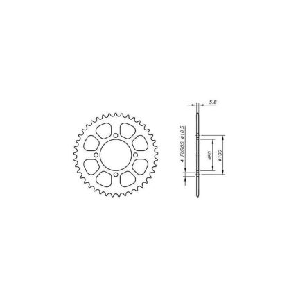 Kit Relação de Transmissão Vaz Xtreme Gold Edition Suzuki GN 250 Intruder (97-01) / GN 250 (95-99) (C/ Retentor)