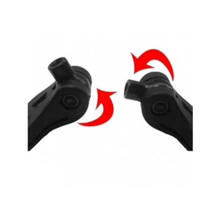 Espelho Retrovisor Esportivo Universal Adaptável Allen - Prata