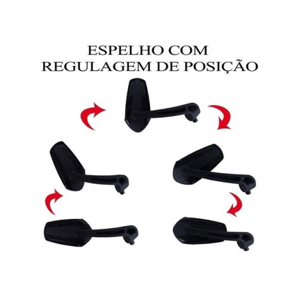 Espelho Retrovisor Esportivo Universal Adaptável Allen - Azul