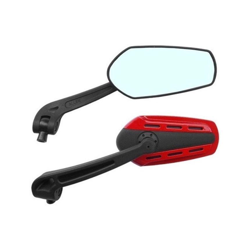 Espelho Retrovisor Esportivo Universal Adaptável Allen - Vermelho