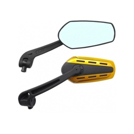 Espelho Retrovisor Esportivo Universal Adaptável Allen - Dourado