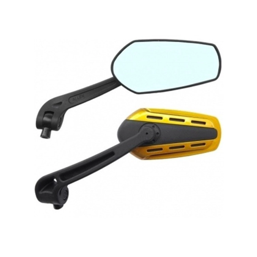 Espelho Retrovisor Esportivo Universal Adaptável Allen - Dourado