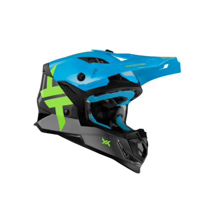 Capacete Mattos Racing Atomic Icon - Azul e Cinza