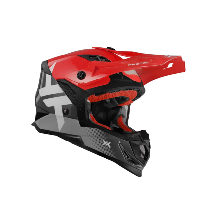 Capacete Mattos Racing Atomic Icon - Vermelho e Cinza