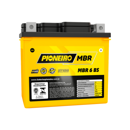 Bateria Pioneiro MBR 6-BS 6Ah 12V
