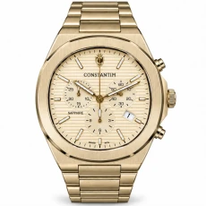 Constantim Gold Champagne Chronograph