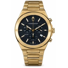 Constantim Gold Black Chronograph