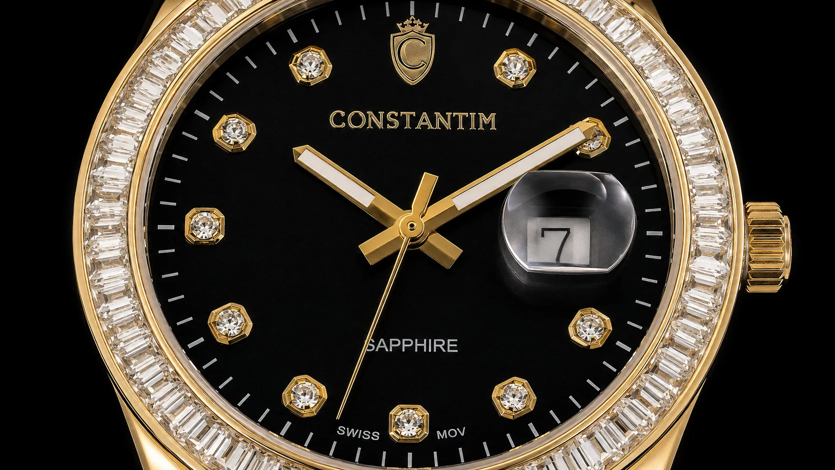 Gold Black Diamond dial