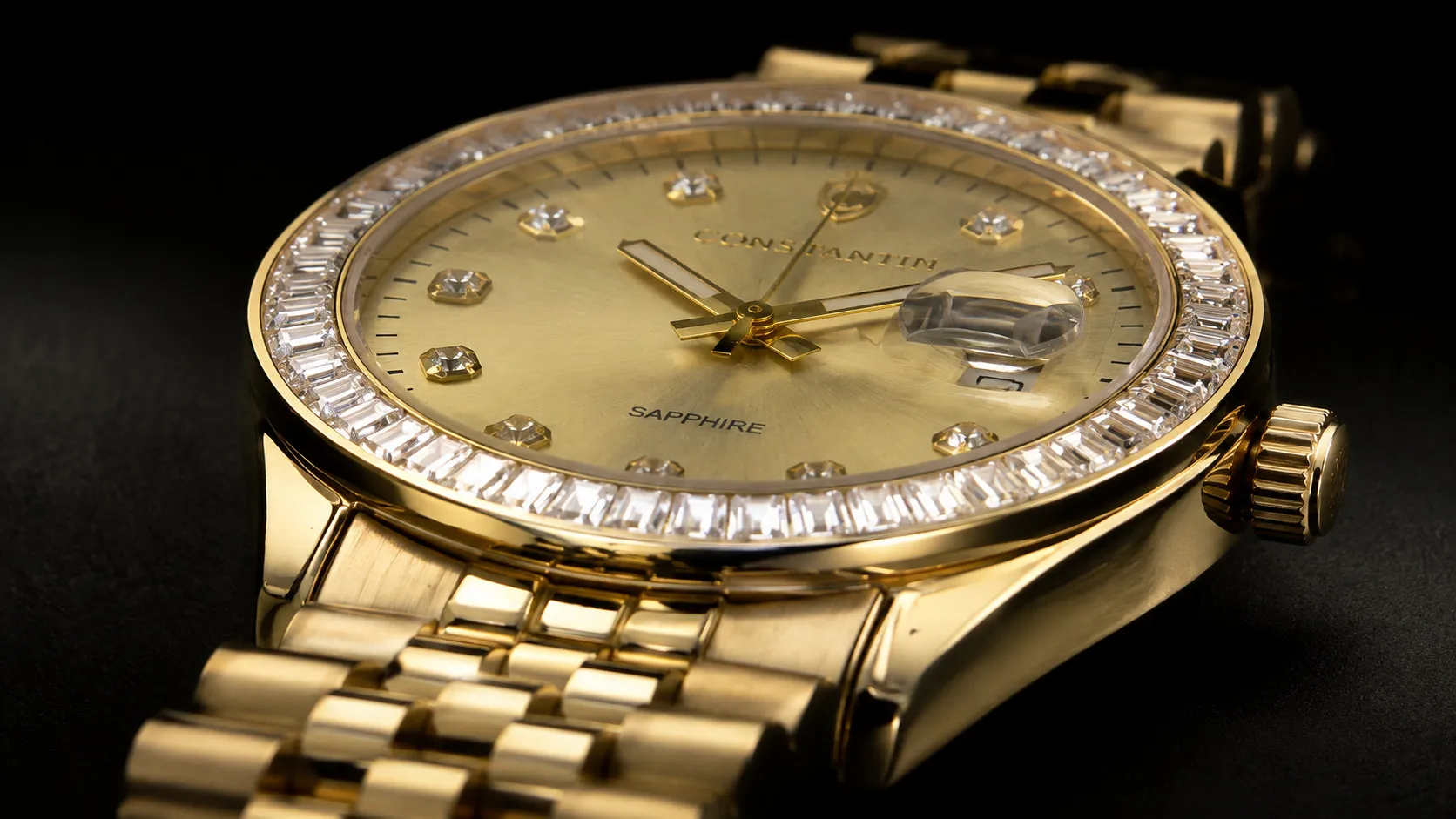 Gold Champagne Diamond detail