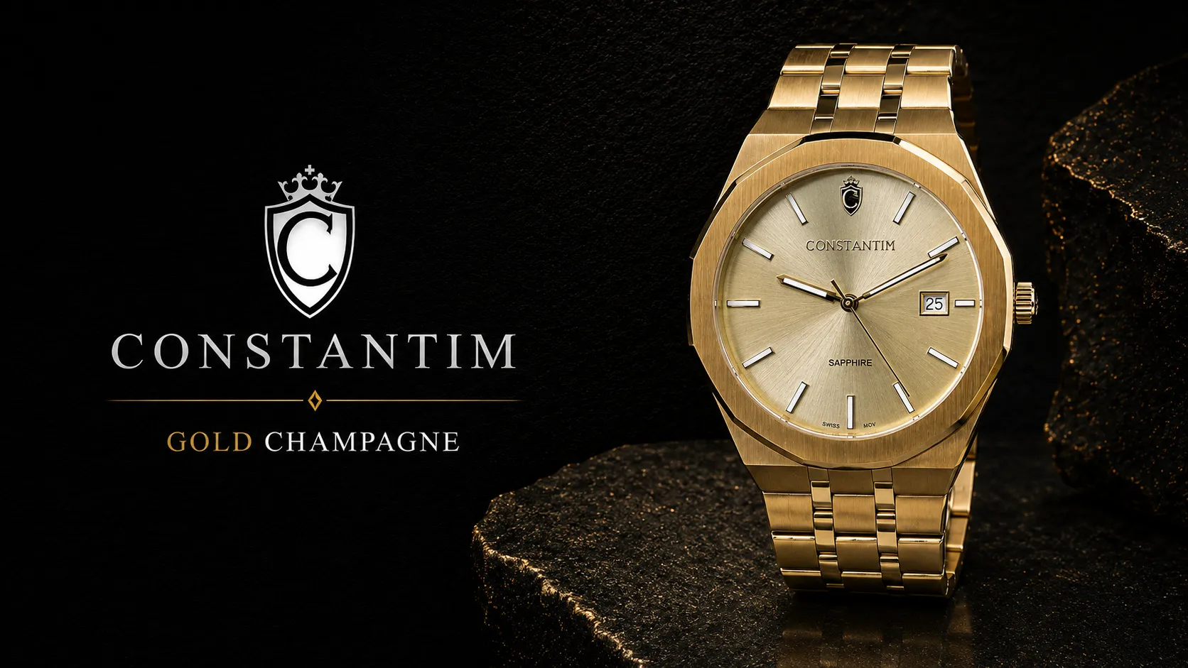 Gold Champagne Octagon