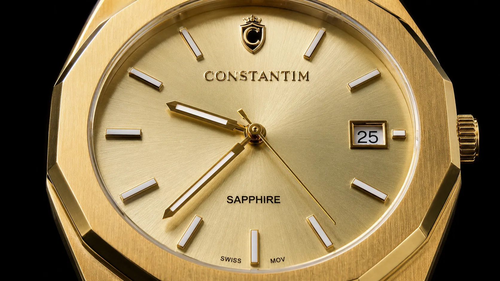 Gold Champagne Octagon dial