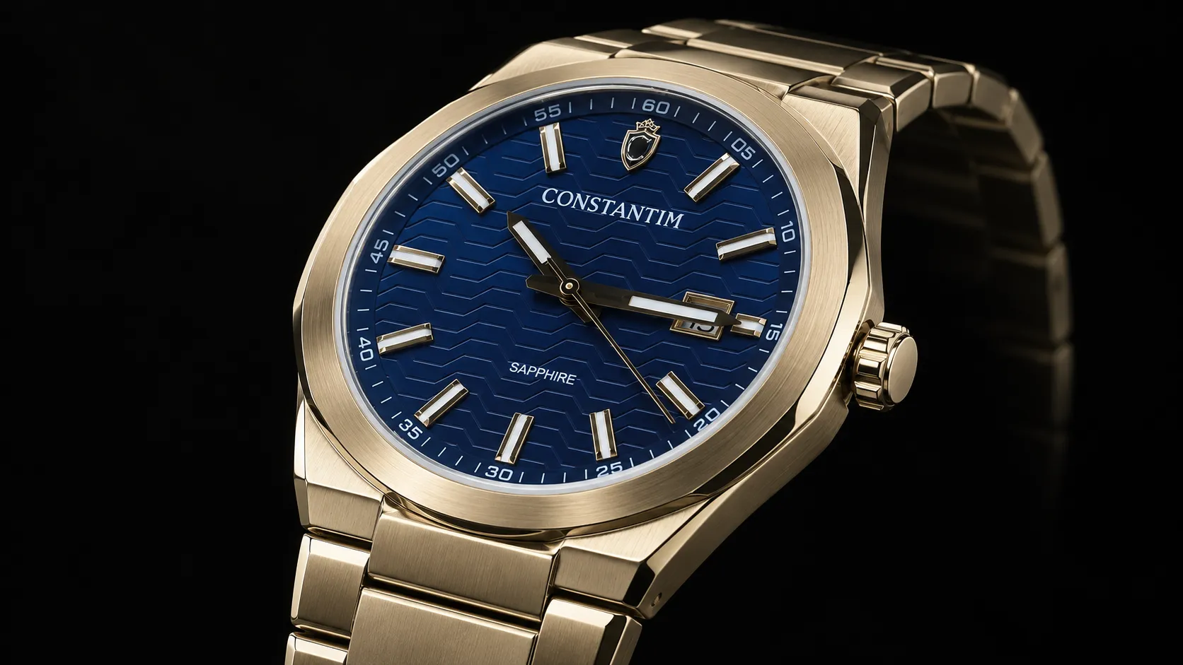 Gold Royal Blue detail