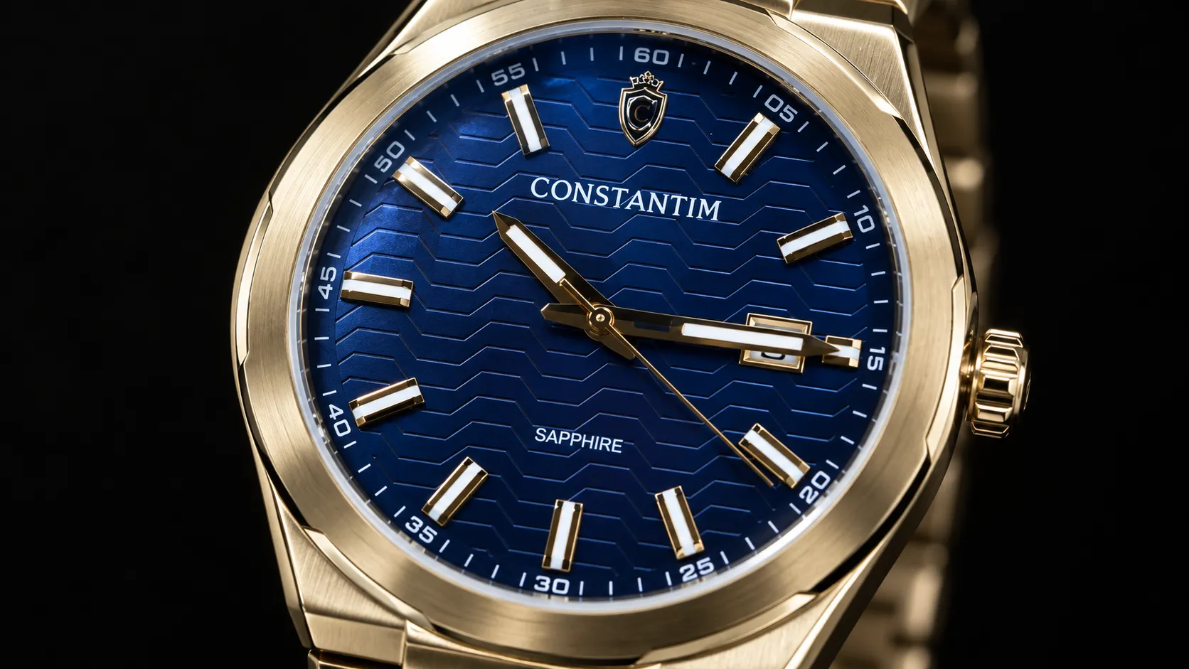 Gold Royal Blue dial