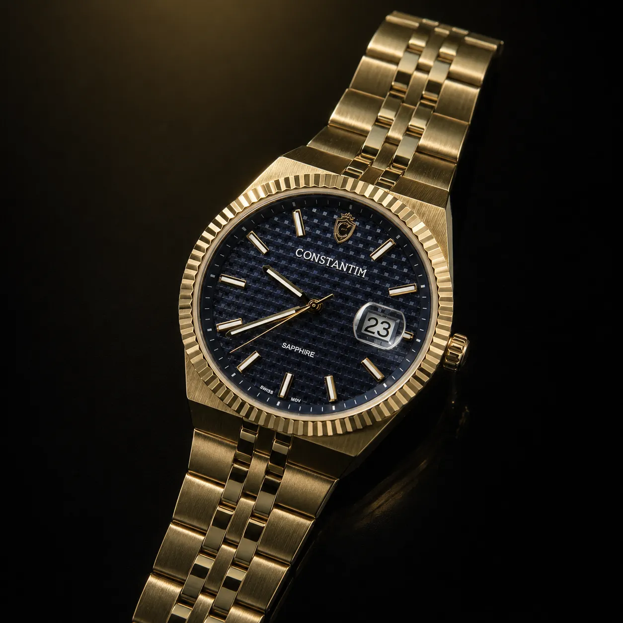 Gold Dark Blue detail