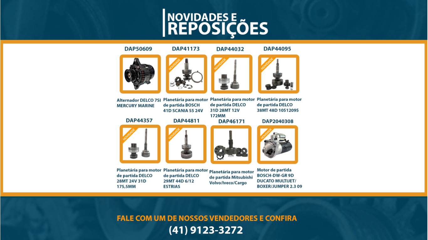 REPOSIÇÃO E NOVIDADES