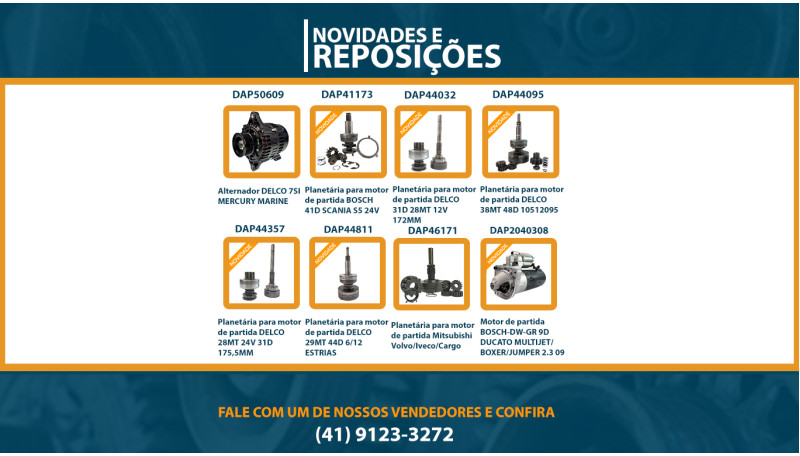 REPOSIÇÃO E NOVIDADES