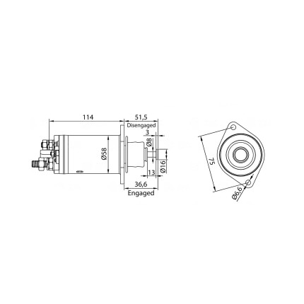  Automático Partida compatível  Delco 28MT MB - DAP90815