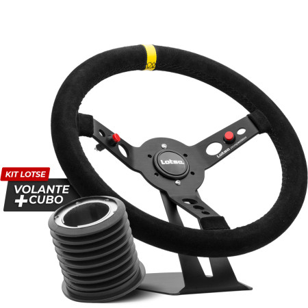 Kit cubo + Volante Lotse Maxx Competition revestido em camurça