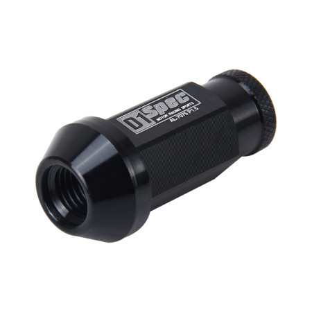 Kit porcas Lug Nut M12 x 1.5 em alumínio forjado D1spec Motor Racing (Preto)