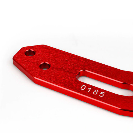 Tow Hook traseiro em alumínio Benen (vermelho)