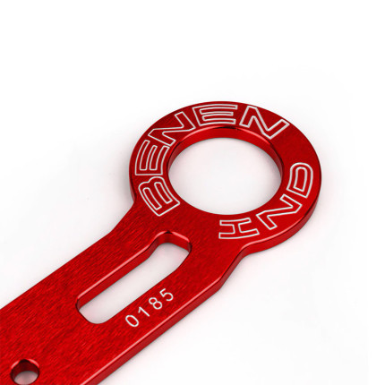Tow Hook traseiro em alumínio Benen (vermelho)