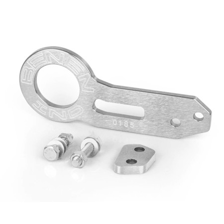 Tow Hook traseiro em alumínio Benen (prata)