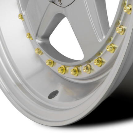 Jogo de rodas Rodera Euro 17x8 (Prata)