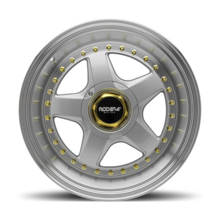 Jogo de rodas Rodera Euro 17x8 (Prata)