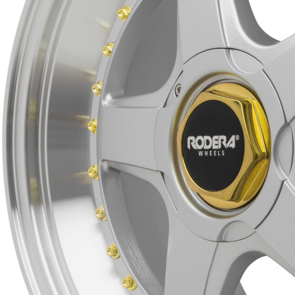 Jogo de rodas Rodera Euro 17x8 (Prata)