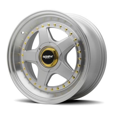 Jogo de rodas Rodera Euro 17x8 (Prata)