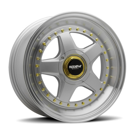 Jogo de rodas Rodera Euro 17x8 (Prata)