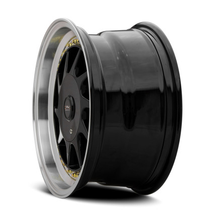 Jogo de rodas Zeus HM10 15x7,5 (Preta brilhante)