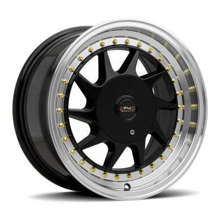 Jogo de rodas Zeus HM10 15x7,5 (Preta brilhante)