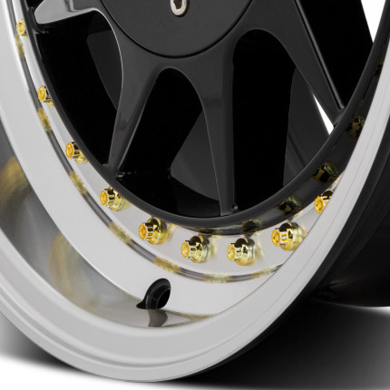 Jogo de rodas Zeus HM10 15x7,5 (Preta brilhante)