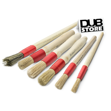 Kit de pincéis para limpeza e detalhamento automotivo Roma (6 unidades)