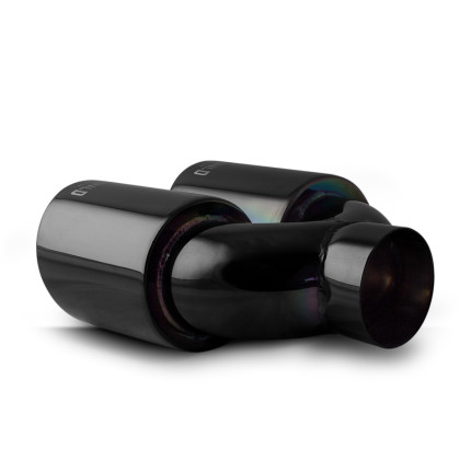 Ponteira Dupla Escapamento em Inox Bärenwald Mitte 3,5" Black Edition