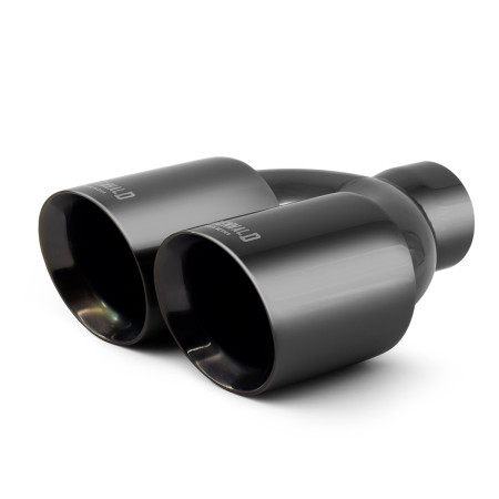 Ponteira Dupla Escapamento em Inox Bärenwald Mitte 3,5" Black Edition